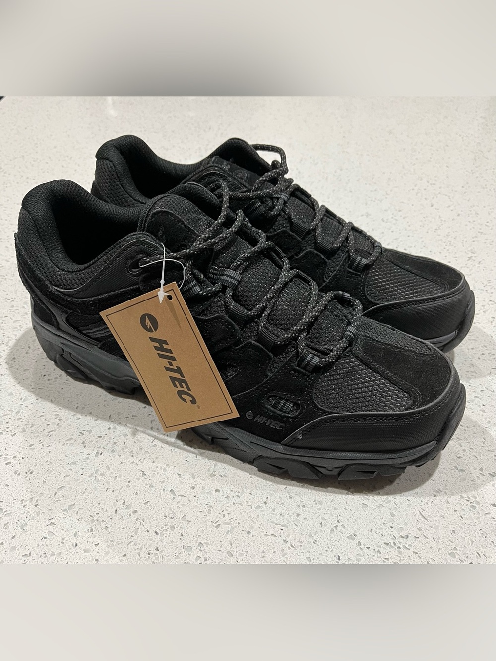 Men’s Hi-Tex RAVUS LOW CH80296M-BB Black Leather Size 12M  NWT
